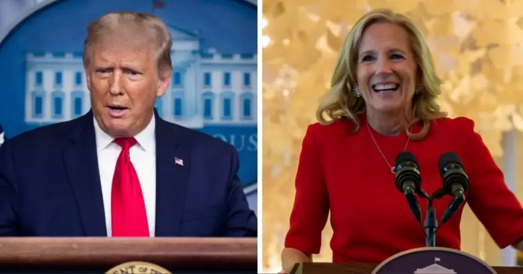 donald trump ridiculed disgusting sexually mocking jill biden