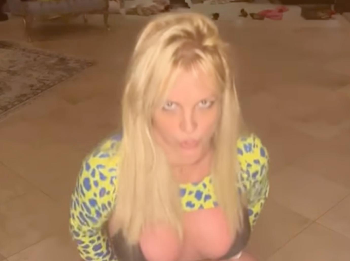 Britney Spears Almost Flashes Camera While Dancing In Bikini: Watch