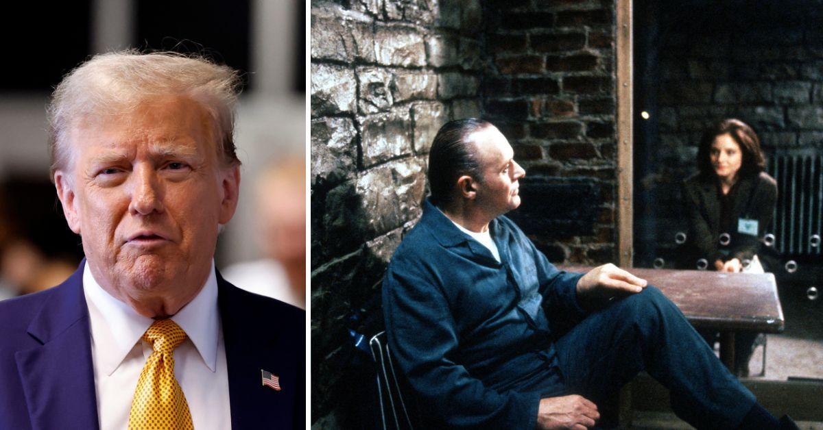 Composite photo of Donald Trump and the film Silence of the Lambs