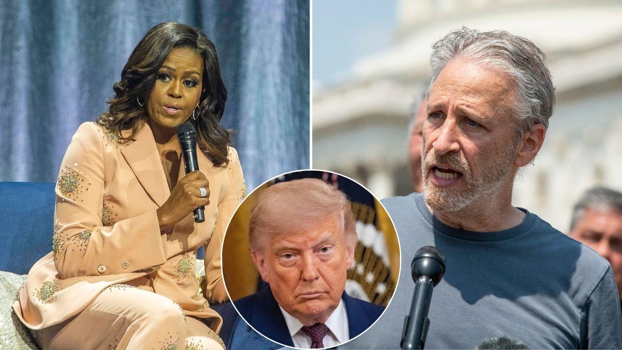 Michelle Obama,Jon Stewart