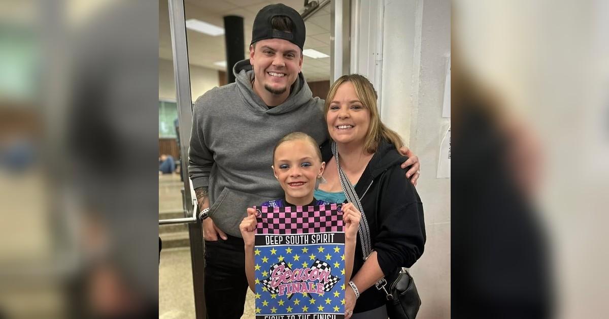 Photo of Tyler Baltierra, Catelynn Lowell and their daughter.