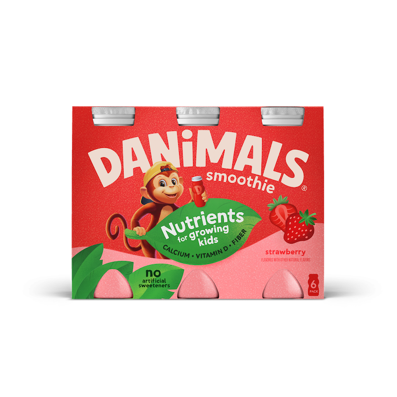 danimals smoothies pk strawberry