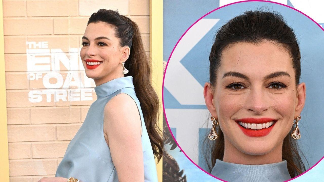 Composite photo of Anne Hathaway.