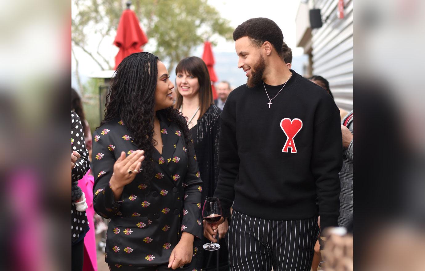 Ayesha And Steph Curry Gaze At Each Other During Event PDA