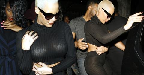 Amber rose sheer outfit kim kardashian (1)