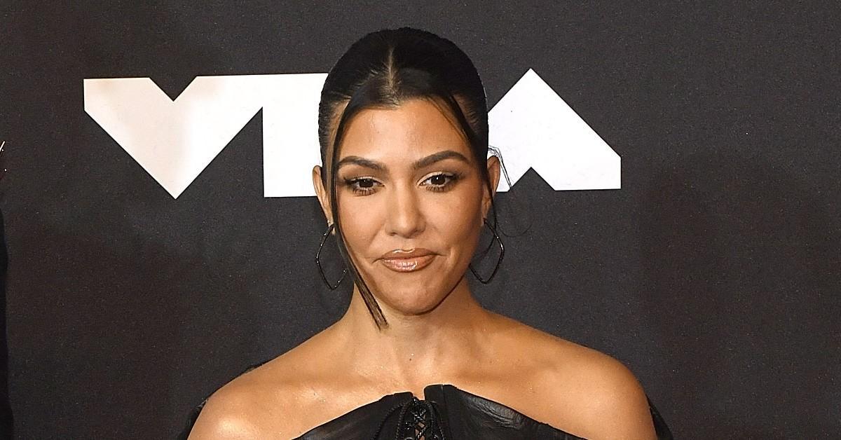 Kourtney Kardashian gives leggy display as she rocks lace bodysuit