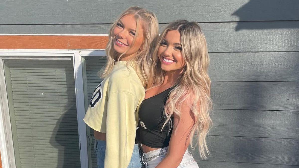 image of Madison Mogen (left) and Kaylee Goncalves were discovered in Mogen's bed.