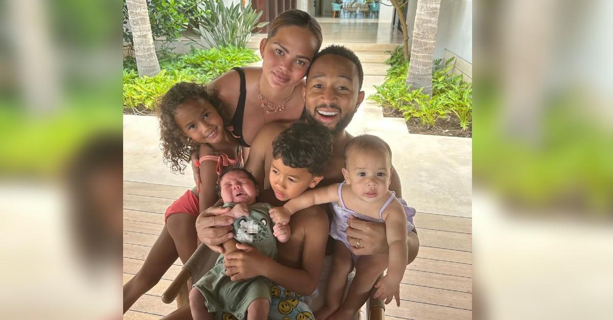 John Legend's Son Miles Gives Little Sister Esti a Kiss: Pic