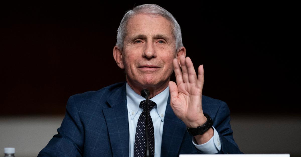 Image of Dr. Anthony Fauci allegedly lied about COVID-19's origin. 