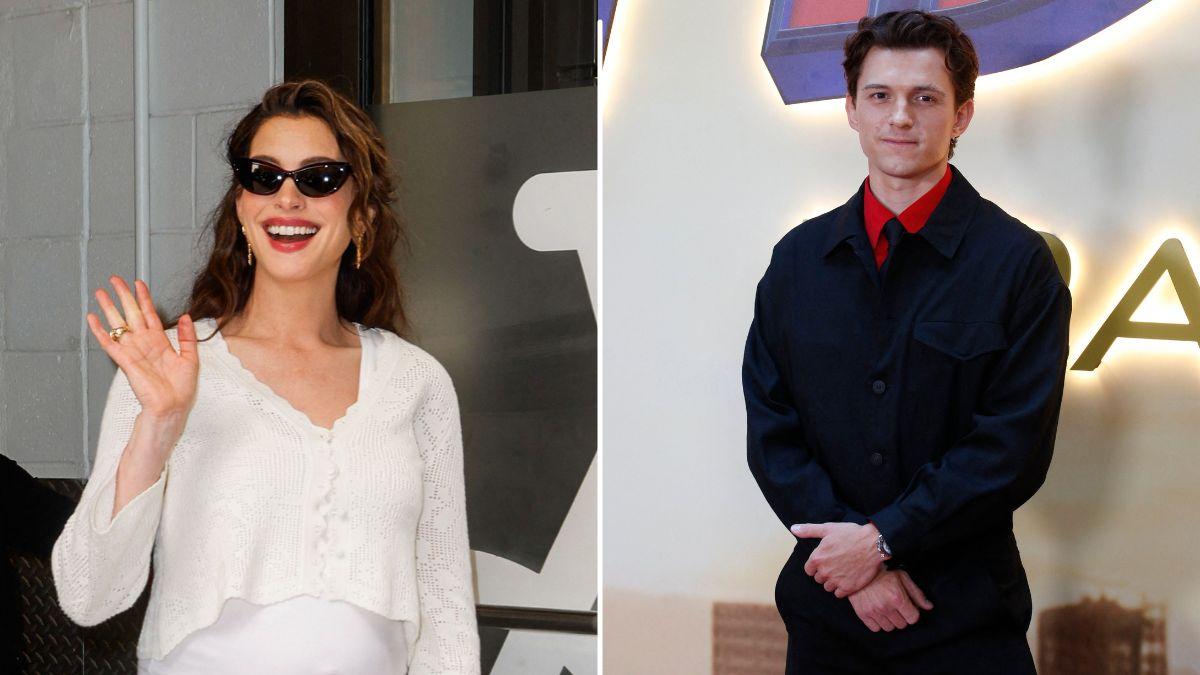 Image of Tom Holland praised Anne Hathaway and said working alongside her during the 'The Odyssey' press tour had been a valuable learning experience.