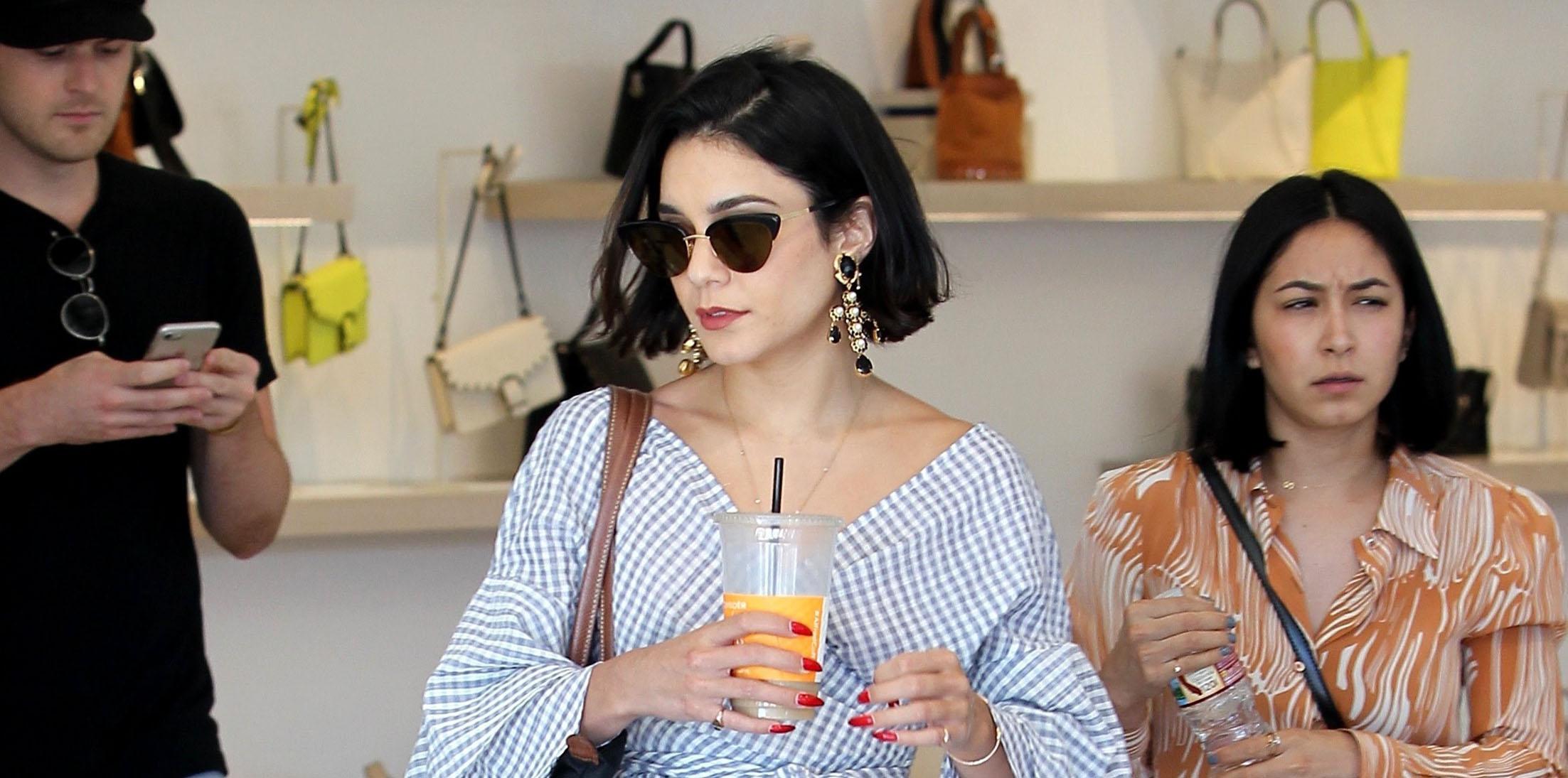 Vanessa Hudgens feeds the meter on shopping trip in WeHo