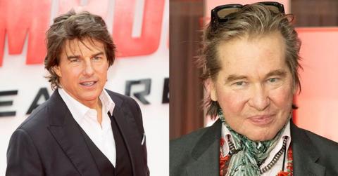 Composite photos of Val Kilmer and Tom Cruise