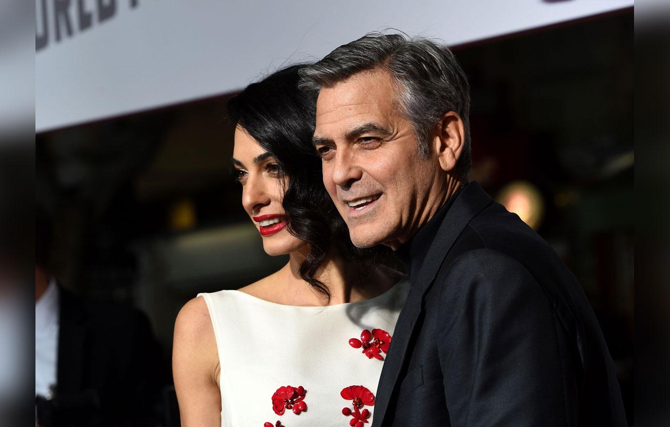 George amal clooney babies plane 1