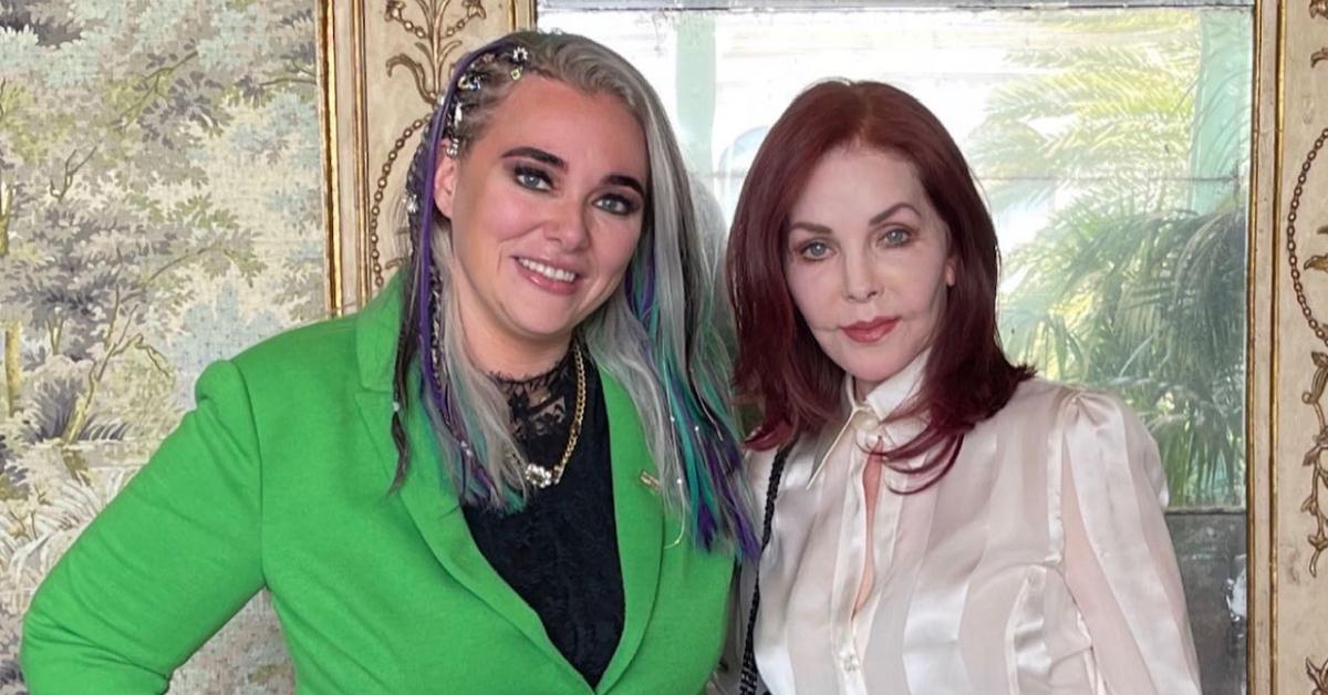 A photo of Brigitte Kruse and Priscilla Presley.