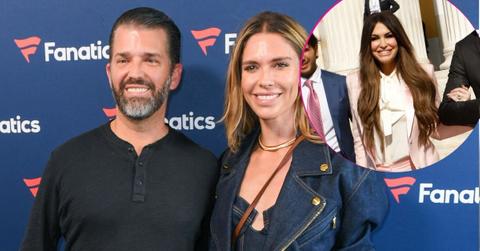 image of bettina Anderson and Donald Trump jr. and inset of Kimberly guilfoyle