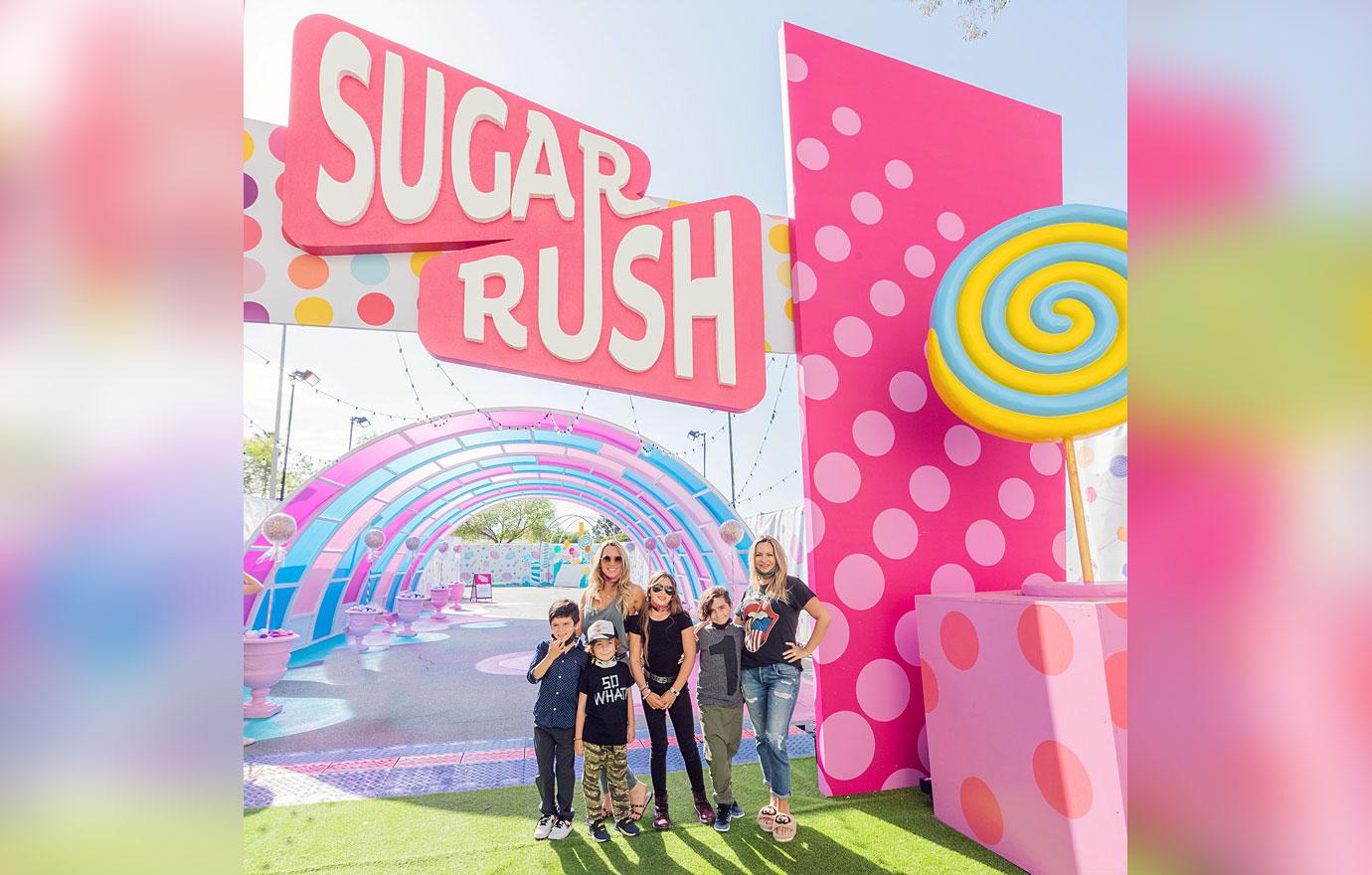 teddy mellencamp and her family attend the vip preview of sugar rush