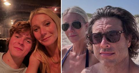 Photo of Moses Martin with Gwyneth Paltrow and a photo of Gwyneth Paltrow with Brad Falchuk