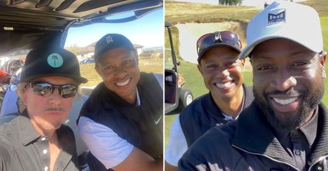 tiger woods dwyane wade david spade golf lesson tragic car crash pf