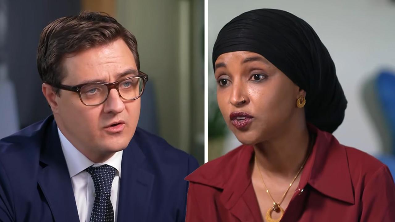 Image of Rep. Ilhan Omar detailed the federal raid on her home to MS NOW's Chris Hayes.
