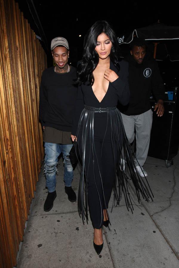 Kylie Jenner And Tyga Go To The Nice Guy Club To Party