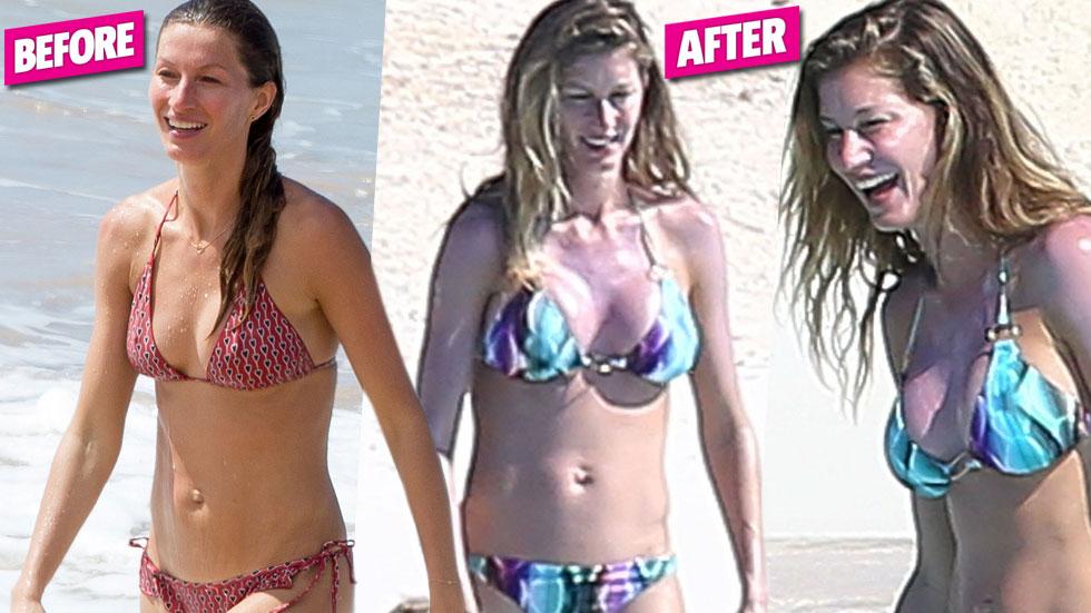 Gisele Bundchen Shows Off Much Fuller Bust In Bikini Post Her