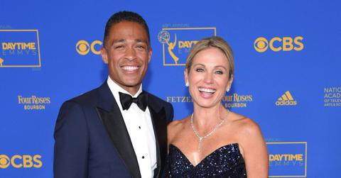 good morning america costars amy robach tj holmes extramarital affair