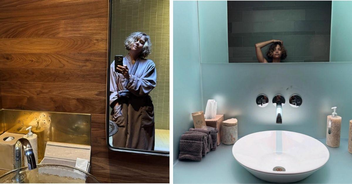 image of 'The Call' star went to a spa during her recent trip.