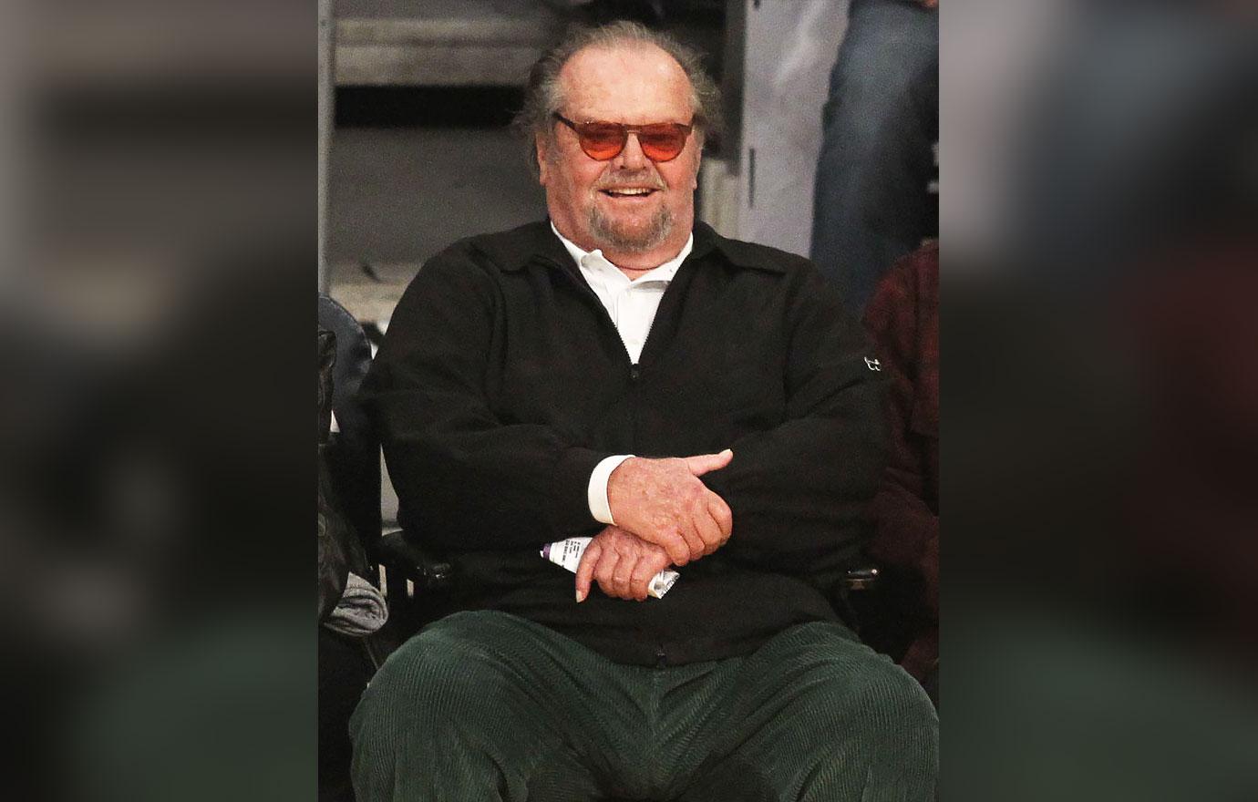 jack nicholson rare appearance lakers game hiding out mansion months ok