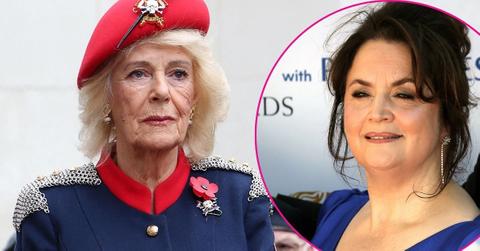 Photo of Queen Camilla and Ruth Jones