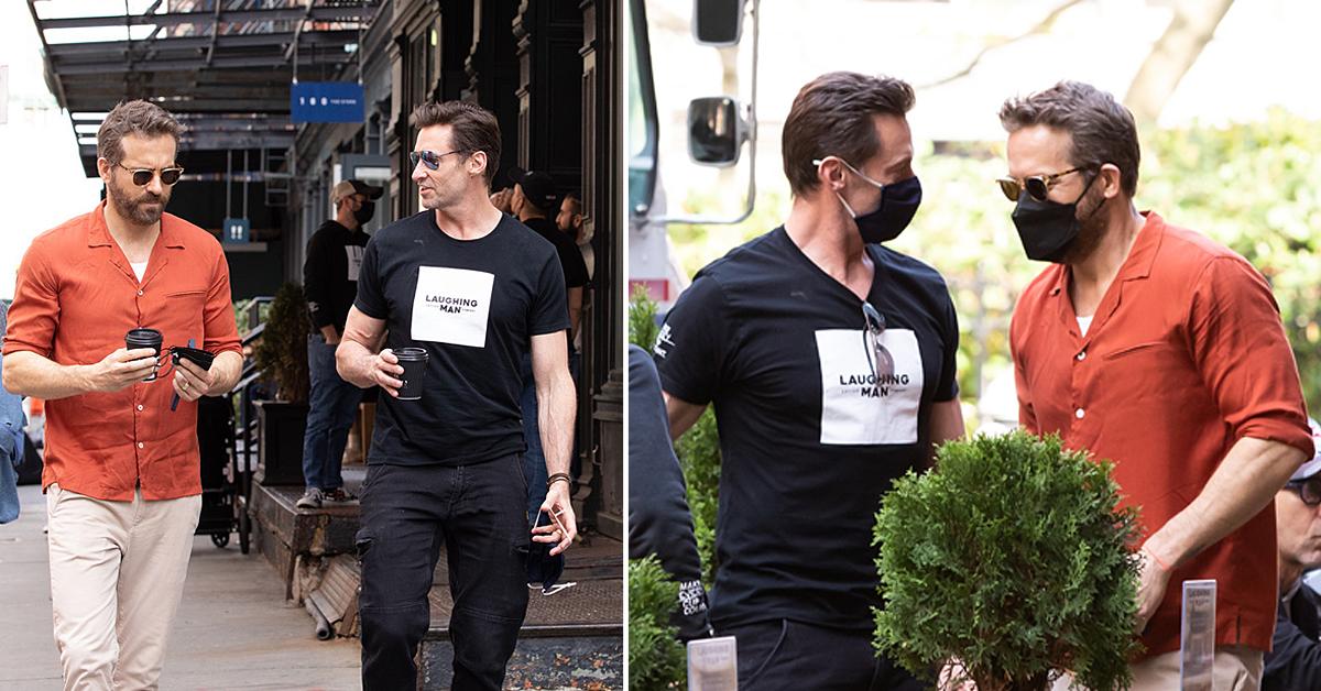 hugh jackman and ryan reynolds have lunch together in nyc