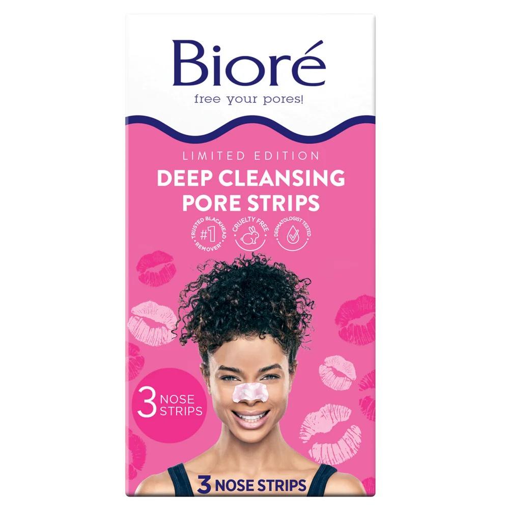 biore limited edition deep cleansing kiss designer pore strips