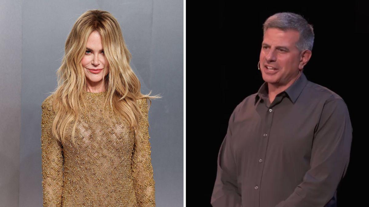 Split photo of Nicole Kidman and Paul Salem.