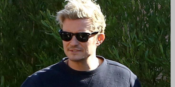 Orlando Bloom dines at the Soho House with an unknown female