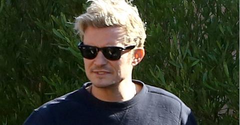 Orlando Bloom dines at the Soho House with an unknown female