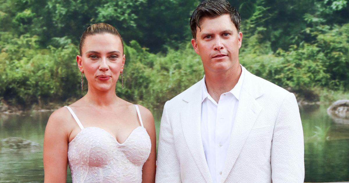 colin jost exposes wife scarlett johansson sending him sexual emojis watch