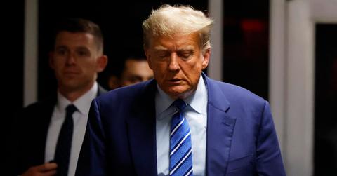 donald trump caught sleeping court again