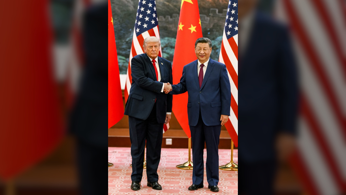 image of Donald Trump called the Chinese leader 'very tall.' 