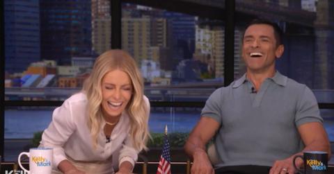 Image of Kelly Ripa recounted a hilarious story about her husband Mark Consuelos on 'Live With Kelly and Mark.'