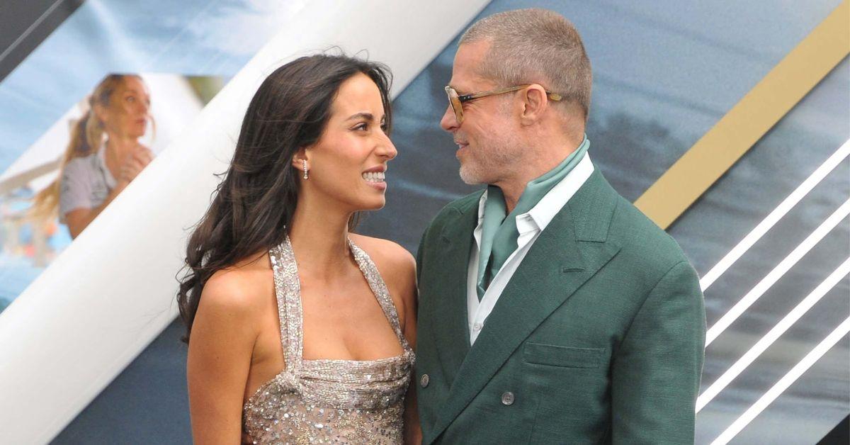 image of Brad Pitt and Ines de Ramon have been living together.