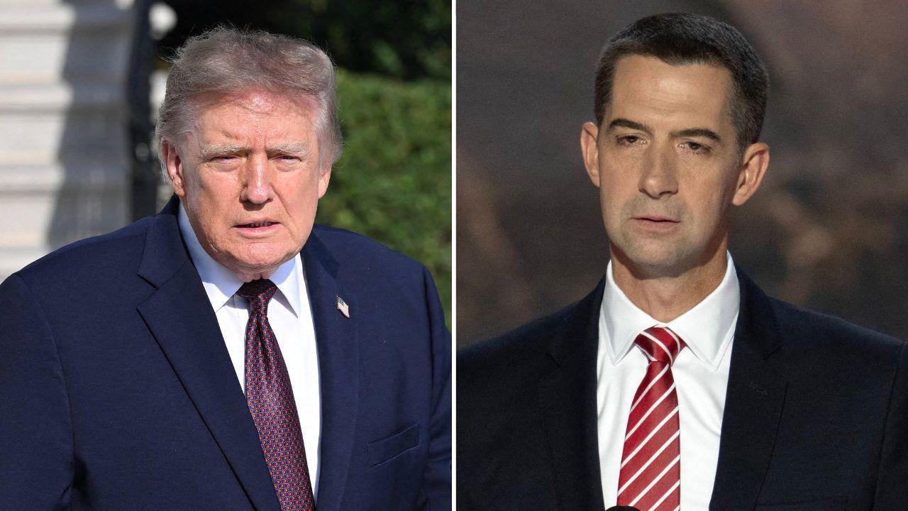 Image of Donald Trump’s midnight post turned a policy dispute with Tom Cotton into a viral political spectacle.