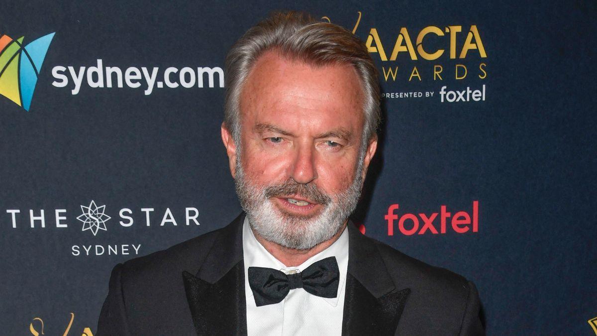image of Sam Neill first disclosed his diagnosis of angioimmunoblastic T-cell lymphoma in 2023.