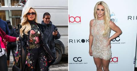 image split of Paris Hilton and Britney Spears