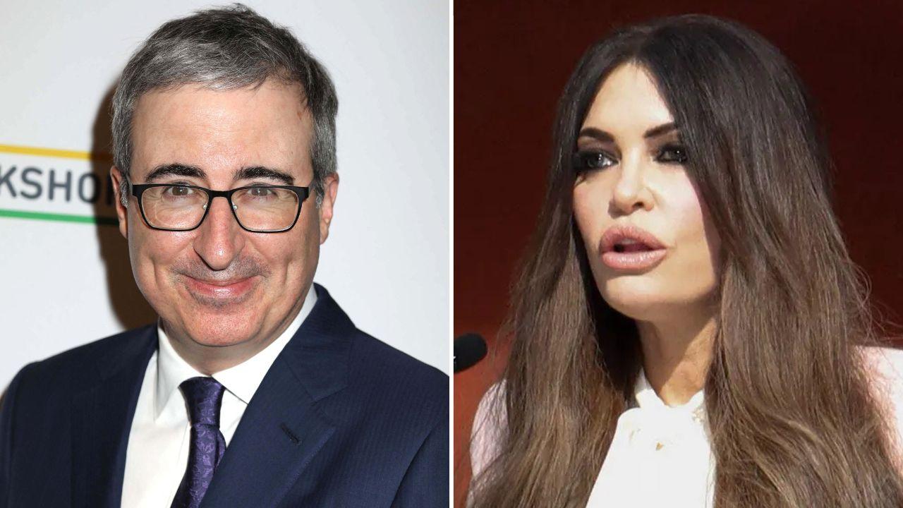Photo of John Oliver and Kimberly Guilfoyle