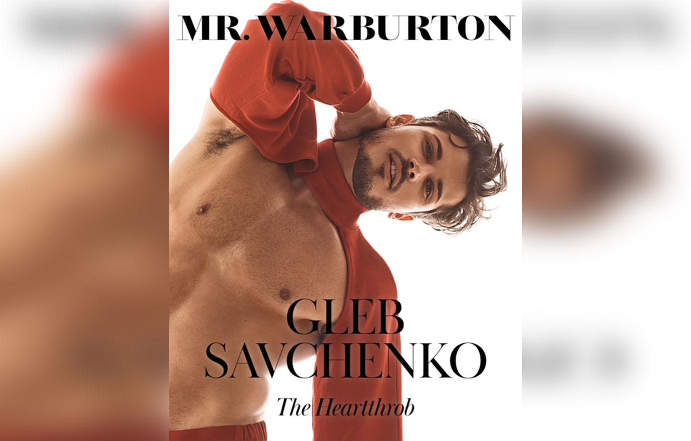 dwts gleb savchenko mrwarburton magazine cover shoot talks fighting for same sex partners