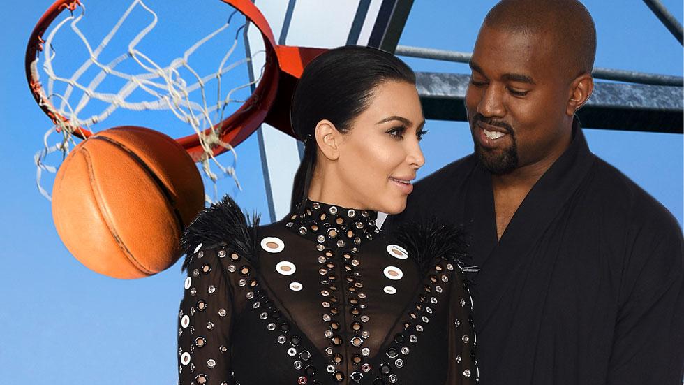 Kim kardashian kanye builds kanye west basketball court mansion