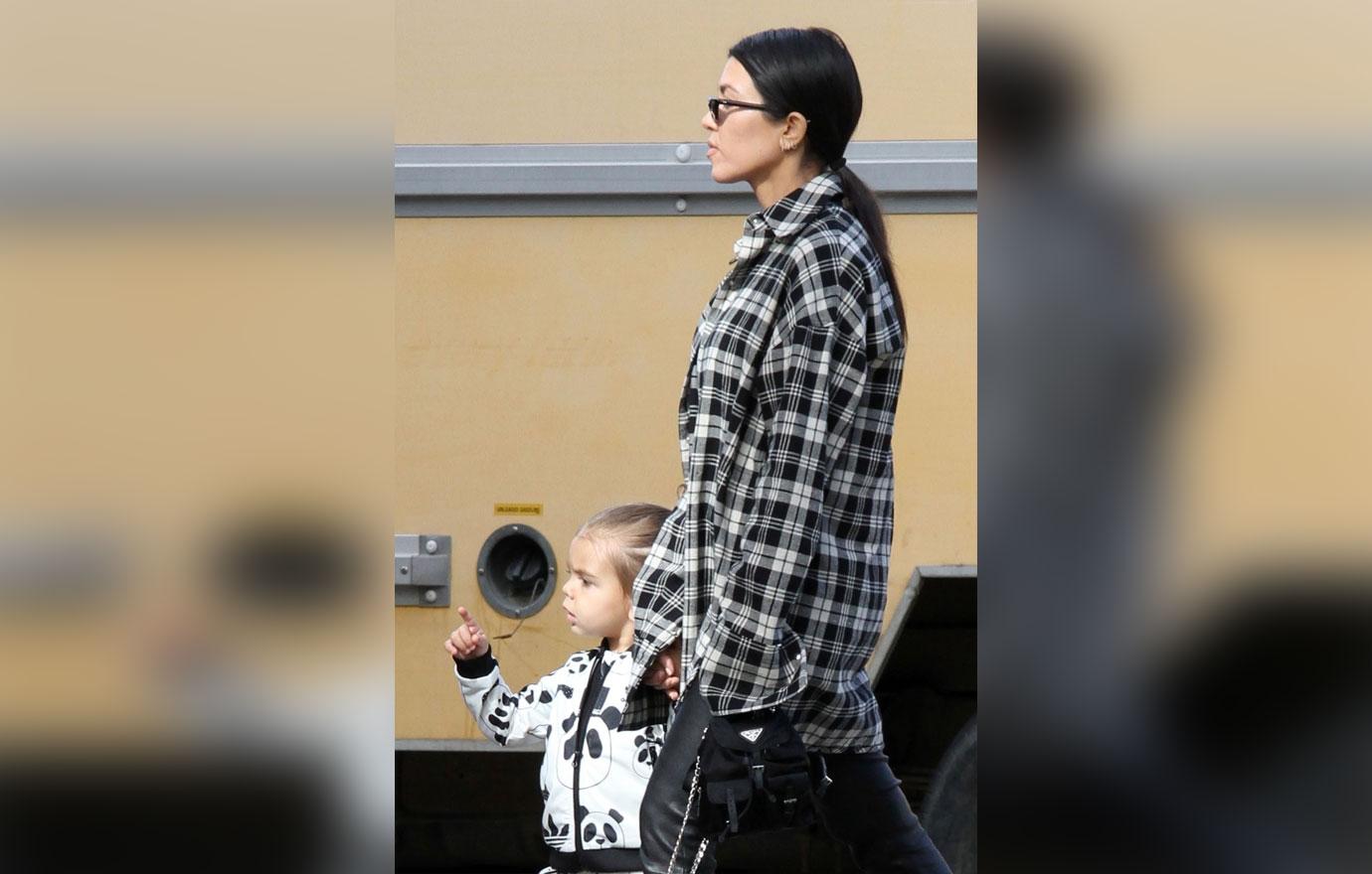 Kourtney Kardashian and Reign make a trip to the Farmers Market