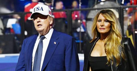 Photo of Donald Trump and Melania Trump.