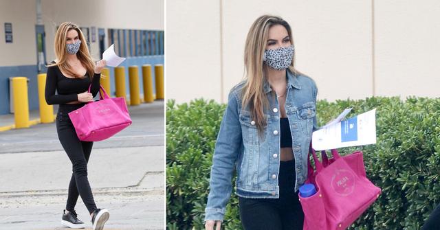 selling sunset star chrishell stause spotted at california dmv