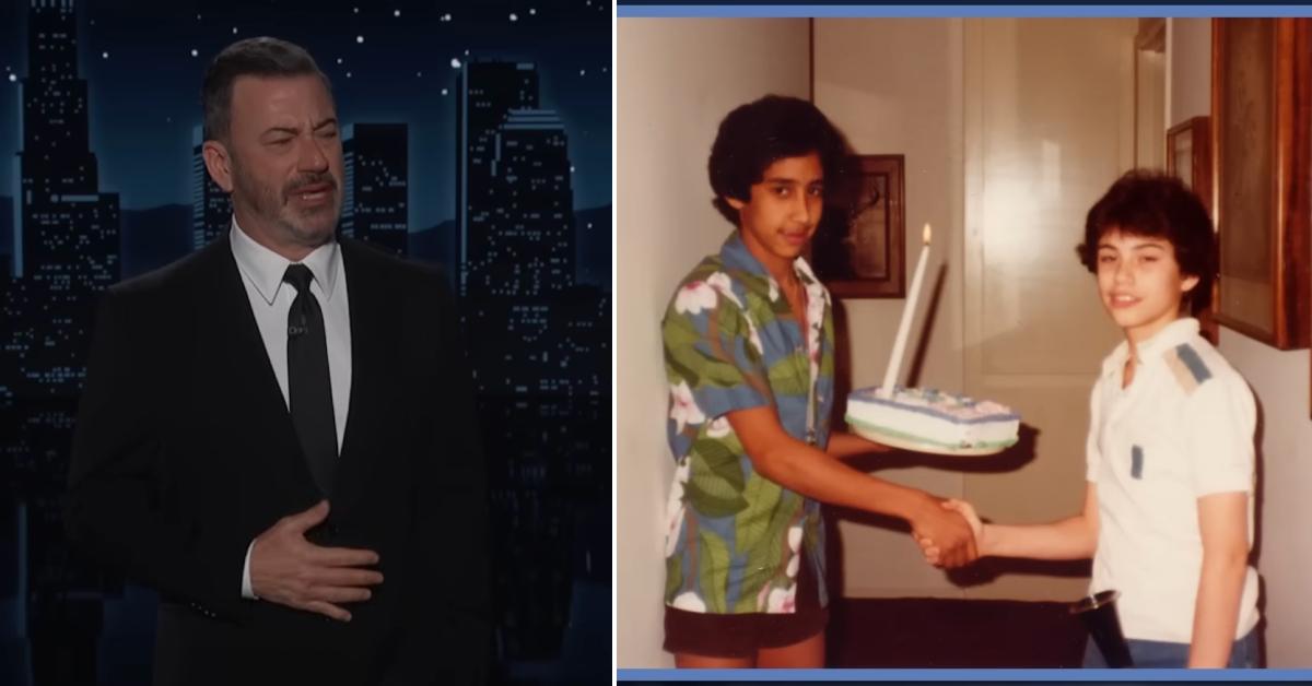 Photo of Jimmy Kimmel and Cleto Escobedo III.