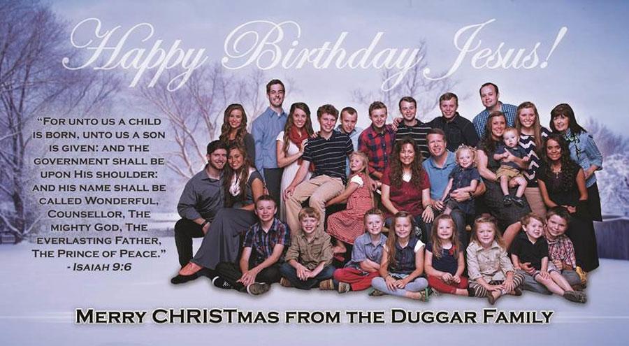 Duggar family christmas card